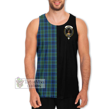 Keith Tartan Men's Tank Top with Family Crest and Half Of Me Style