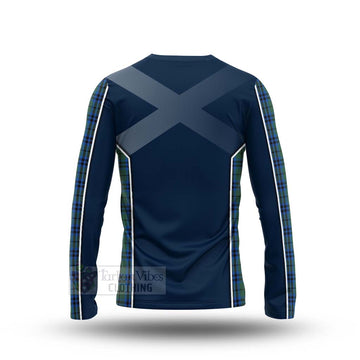 Keith Tartan Long Sleeve T-Shirt with Family Crest and Scottish Thistle Vibes Sport Style