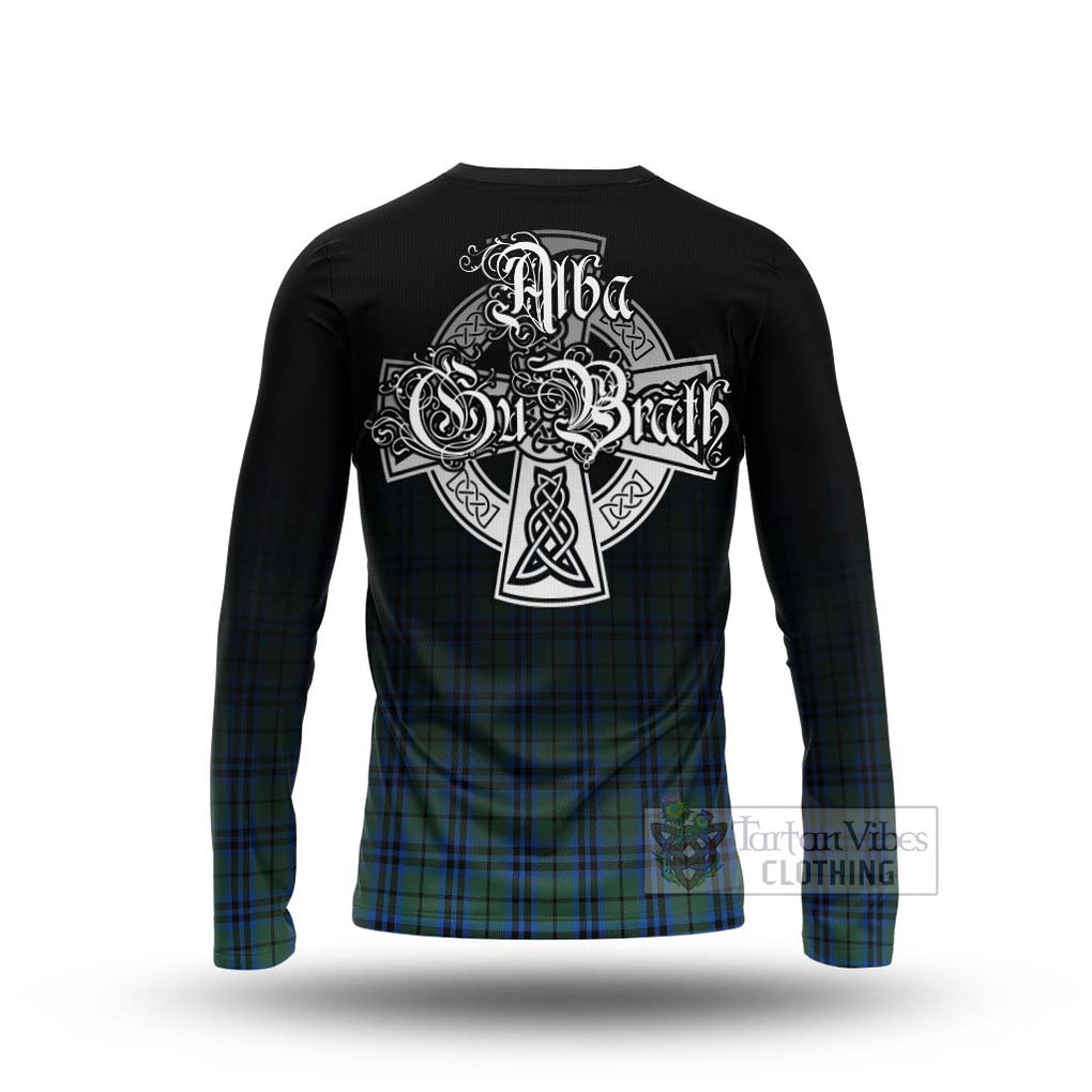 Tartan Vibes Clothing Keith Tartan Long Sleeve T-Shirt Featuring Alba Gu Brath Family Crest Celtic Inspired