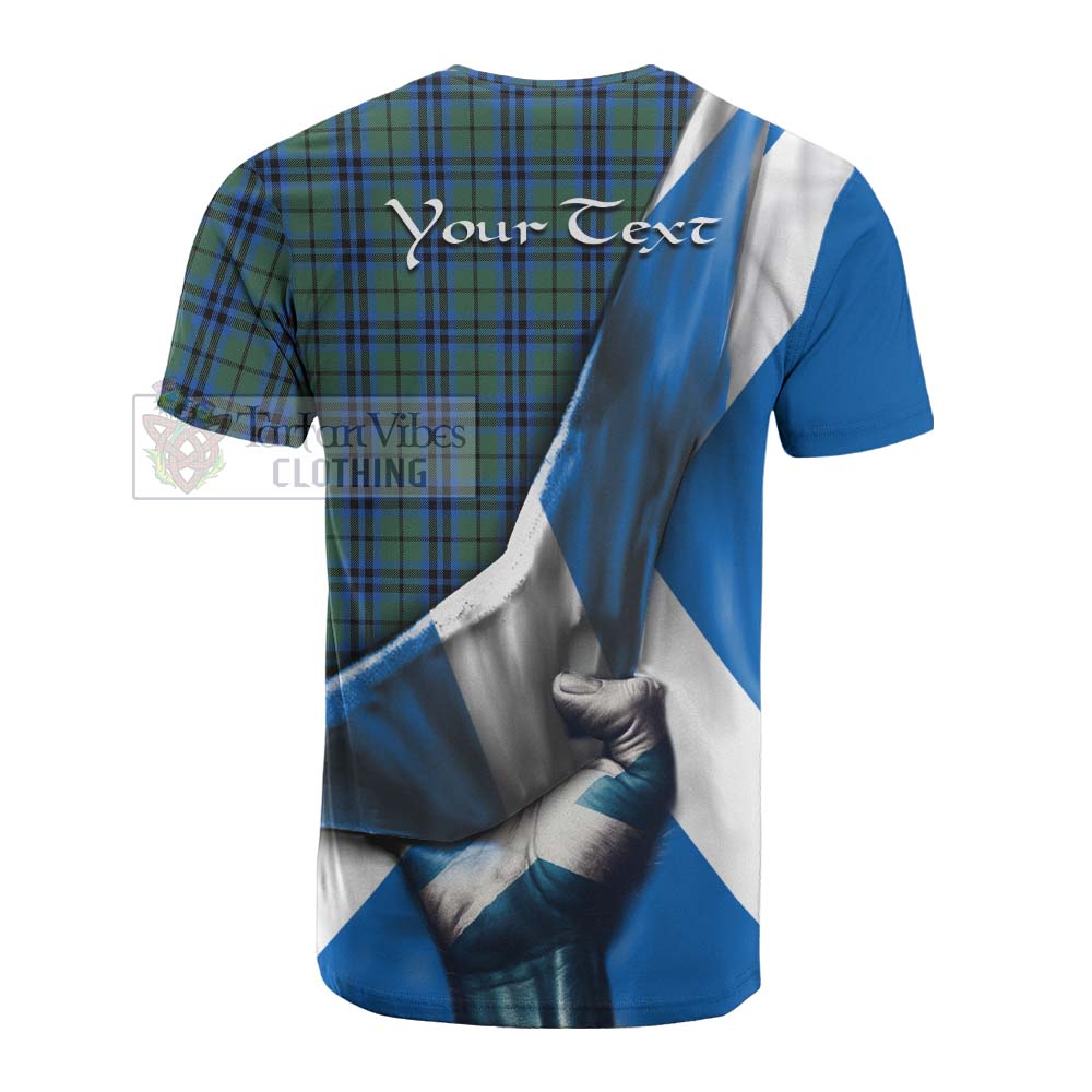 Tartan Vibes Clothing Keith Tartan Cotton T-shirt with Family Crest Scotland Patriotic Style