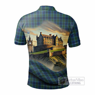Keith Tartan Family Crest Polo Shirt with Scottish Ancient Castle Style - Tartan Vibes Clothing