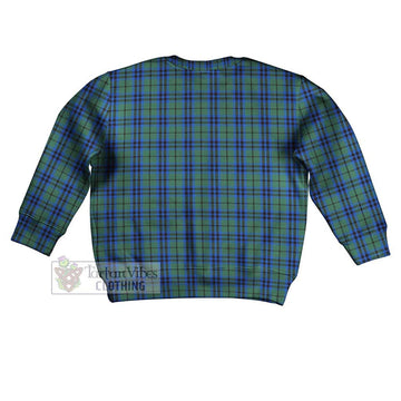 Keith Tartan Kid Ugly Sweater with Family Crest