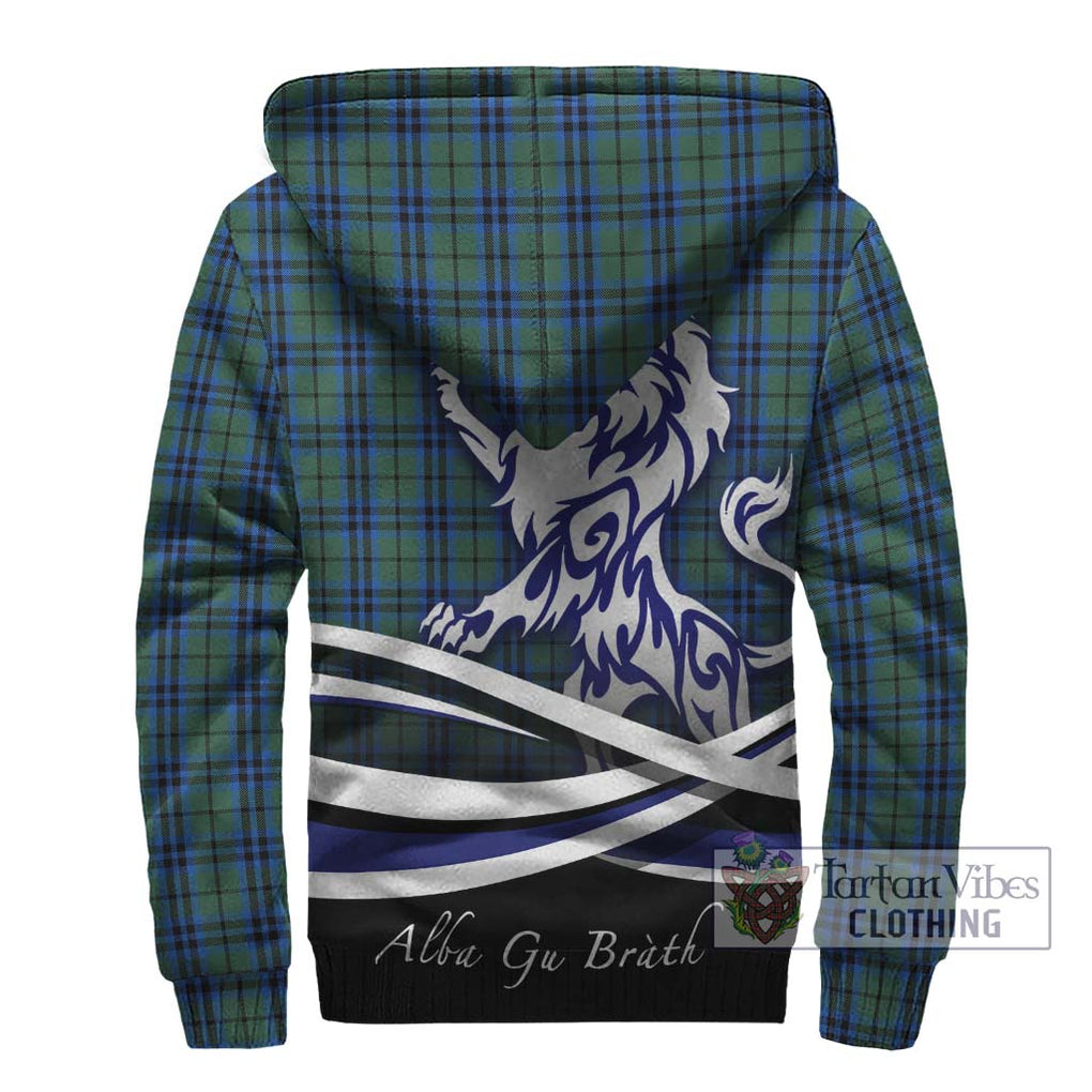 Keith Tartan Sherpa Hoodie with Alba Gu Brath Regal Lion Emblem - Tartanvibesclothing Shop