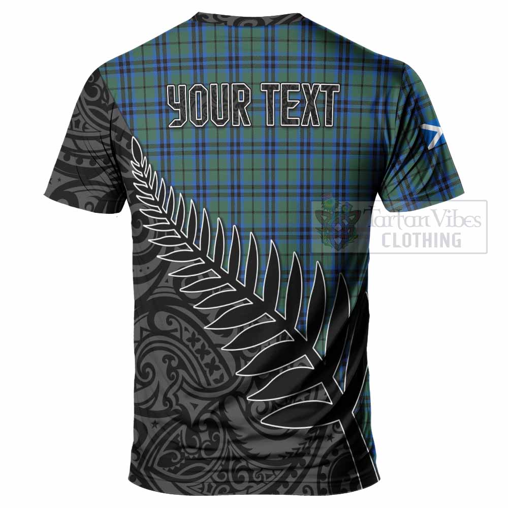 Tartan Vibes Clothing Keith Crest Tartan T-Shirt with New Zealand Silver Fern Half Style