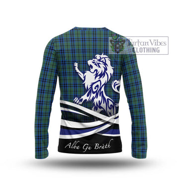 Keith Tartan Long Sleeve T-Shirt with Alba Gu Brath Regal Lion Emblem