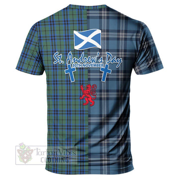 Keith Tartan T-Shirt Happy St. Andrew's Day Half Tartan Style