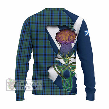 Keith Tartan Family Crest Knitted Sweater Scottish Thistle Celtic Inspired - Tartan Vibes Clothing