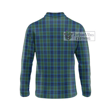 Keith Tartan Long Sleeve Polo Shirt with Family Crest DNA In Me Style