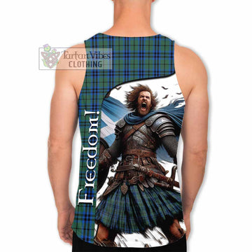 Keith Crest Tartan Men's Tank Top Inspired by the Freedom of Scottish Warrior