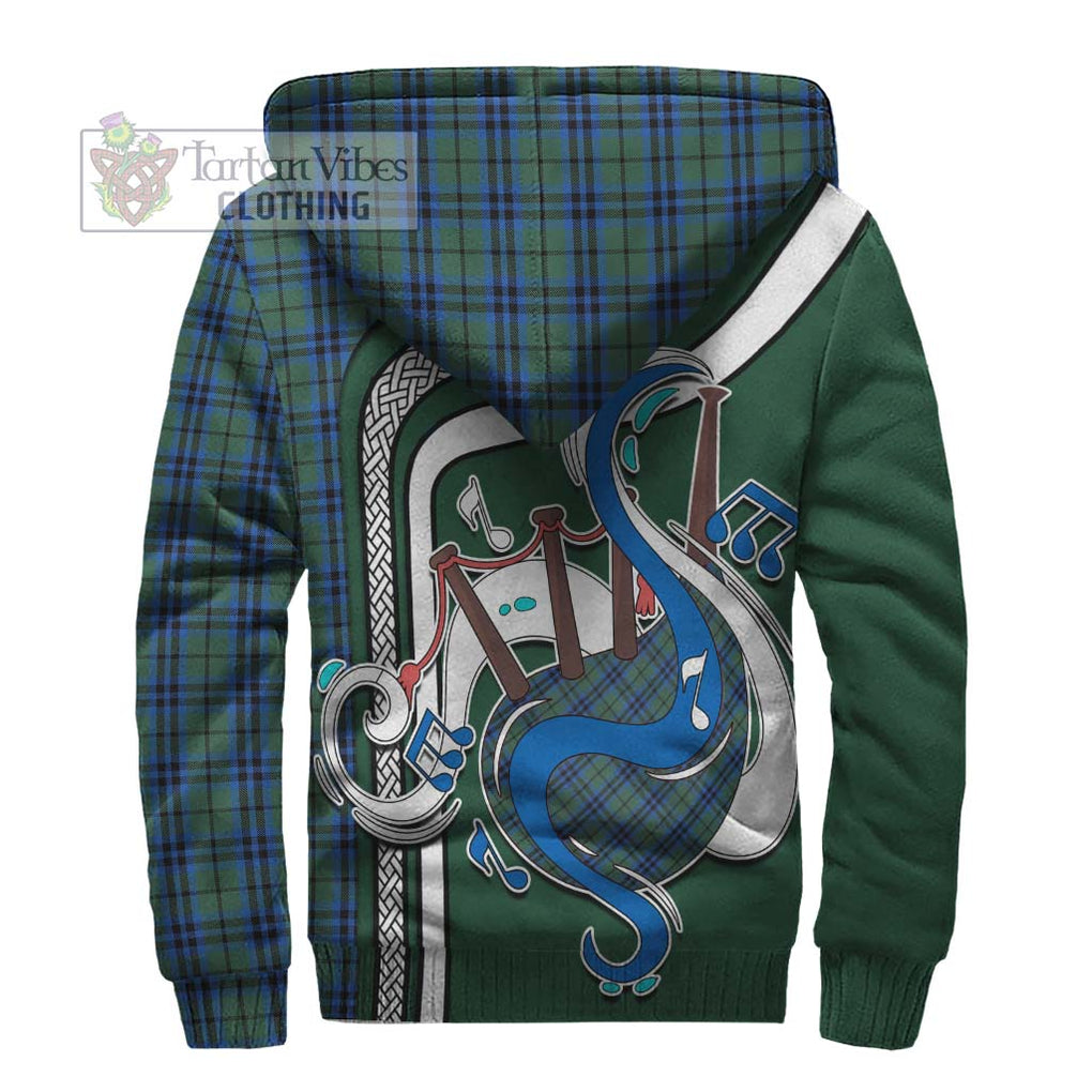 Keith Tartan Sherpa Hoodie with Epic Bagpipe Style - Tartanvibesclothing Shop