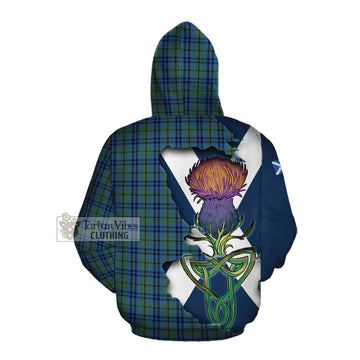 Keith Tartan Family Crest Cotton Hoodie Scottish Thistle Celtic Inspired Pullover Hoodie - Tartan Vibes Clothing