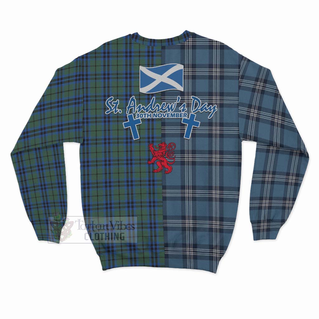 Tartan Vibes Clothing Keith Tartan Sweatshirt Happy St. Andrew's Day Half Tartan Style