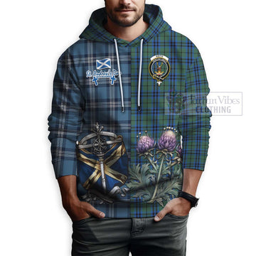 Keith Tartan Hoodie Happy St. Andrew's Day Half Tartan Style