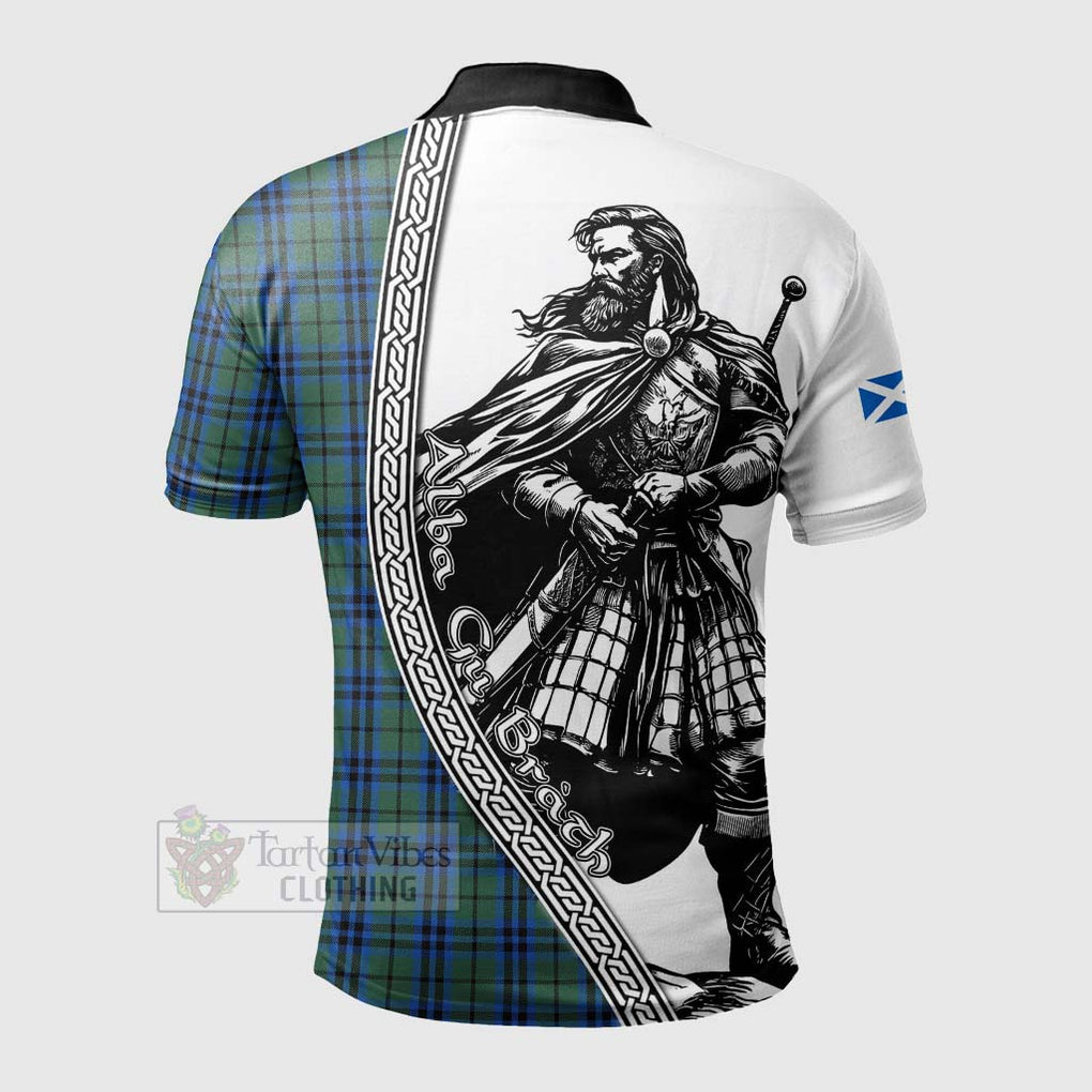 Tartan Vibes Clothing Keith Tartan Clan Crest Polo Shirt with Highlander Warrior Celtic Style