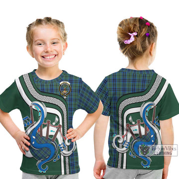 Keith Tartan Kid T-Shirt with Epic Bagpipe Style