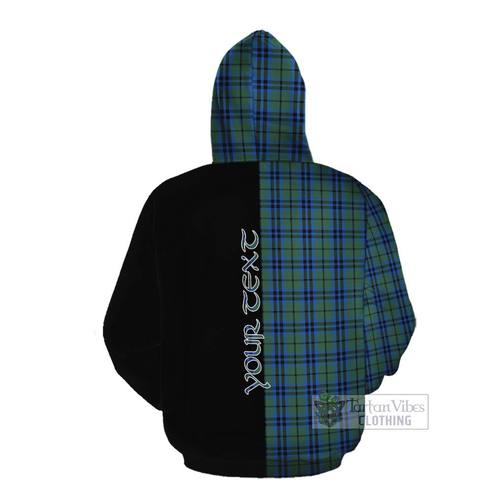 Tartan Vibes Clothing Keith Tartan Cotton Hoodie with Family Crest and Half Of Me Style