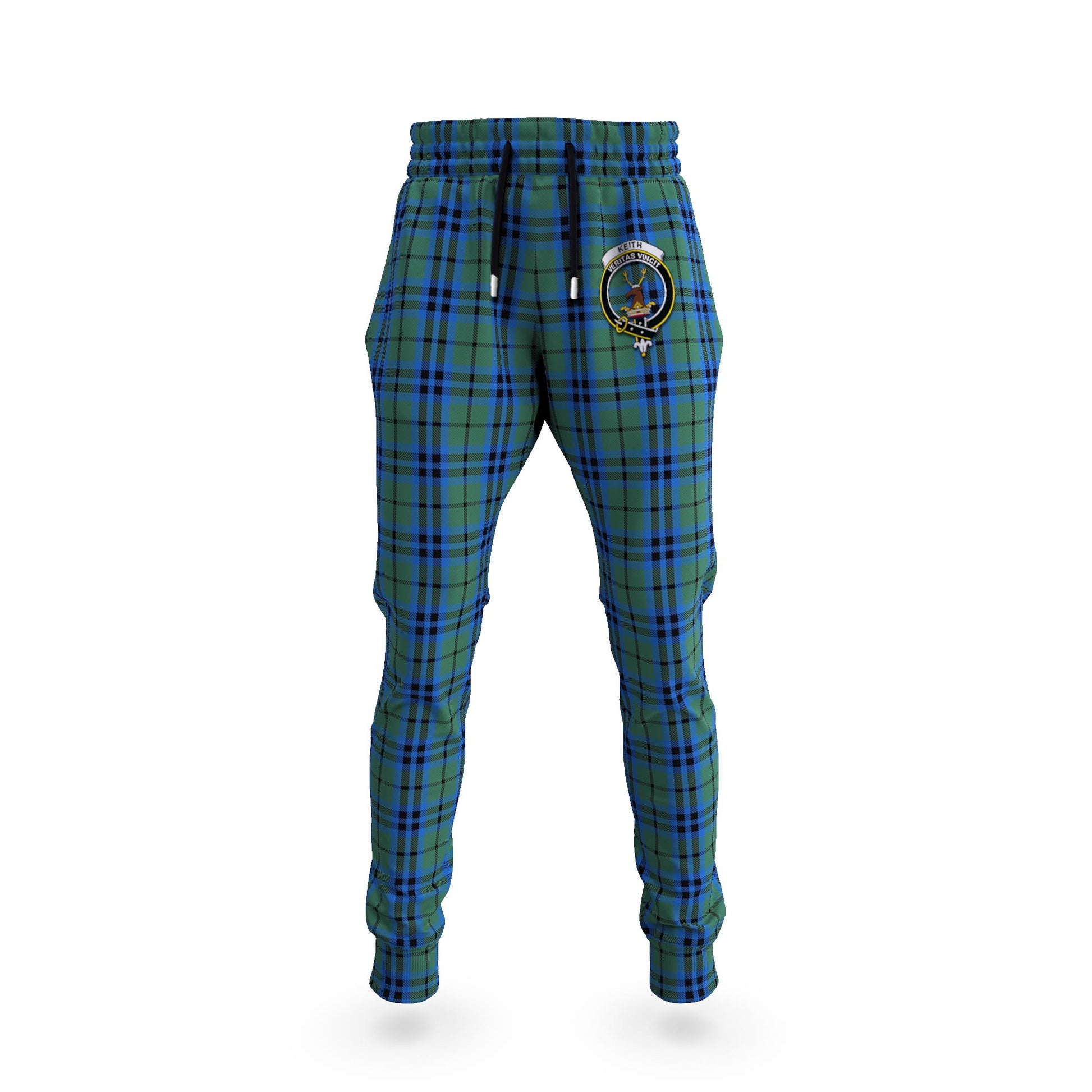 Keith Tartan Joggers Pants with Family Crest 5XL - Tartan Vibes Clothing