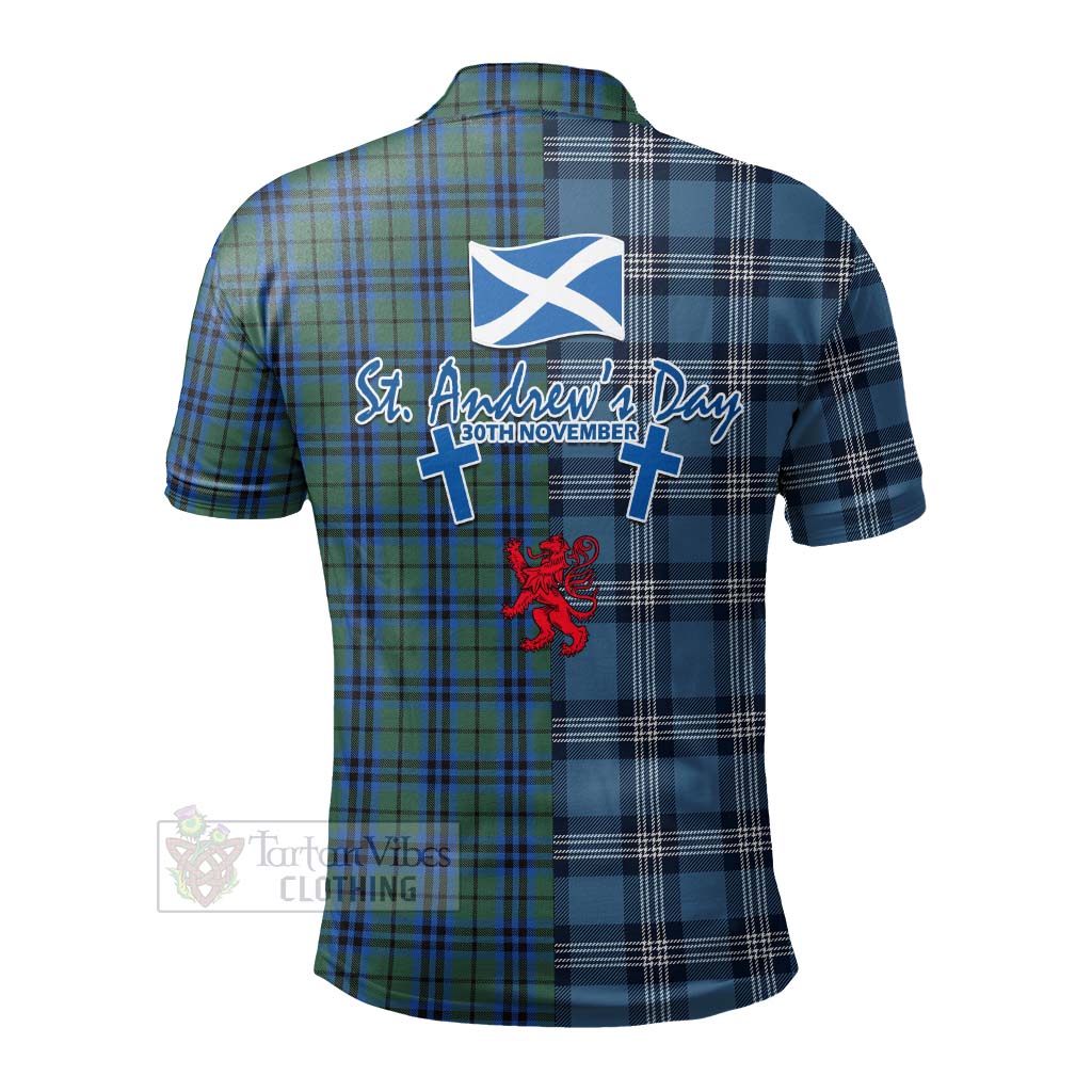 Tartan Vibes Clothing Keith Tartan Polo Shirt Happy St. Andrew's Day Half Tartan Style