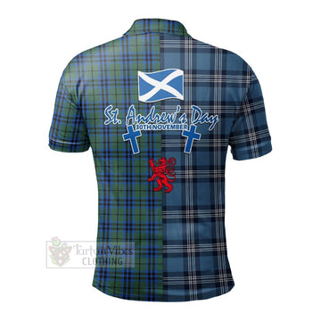 Keith Tartan Polo Shirt Happy St. Andrew's Day Half Tartan Style