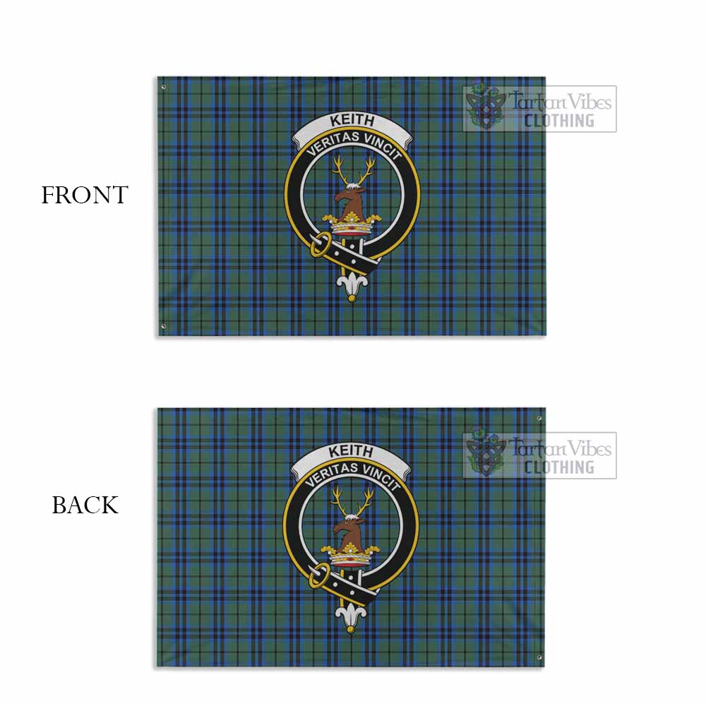 Keith Tartan House Flag with Family Crest - Tartan Vibes Clothing