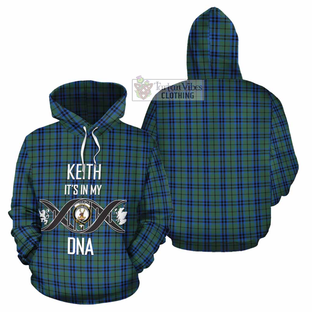 Tartan Vibes Clothing Keith Tartan Cotton Hoodie with Family Crest DNA In Me Style