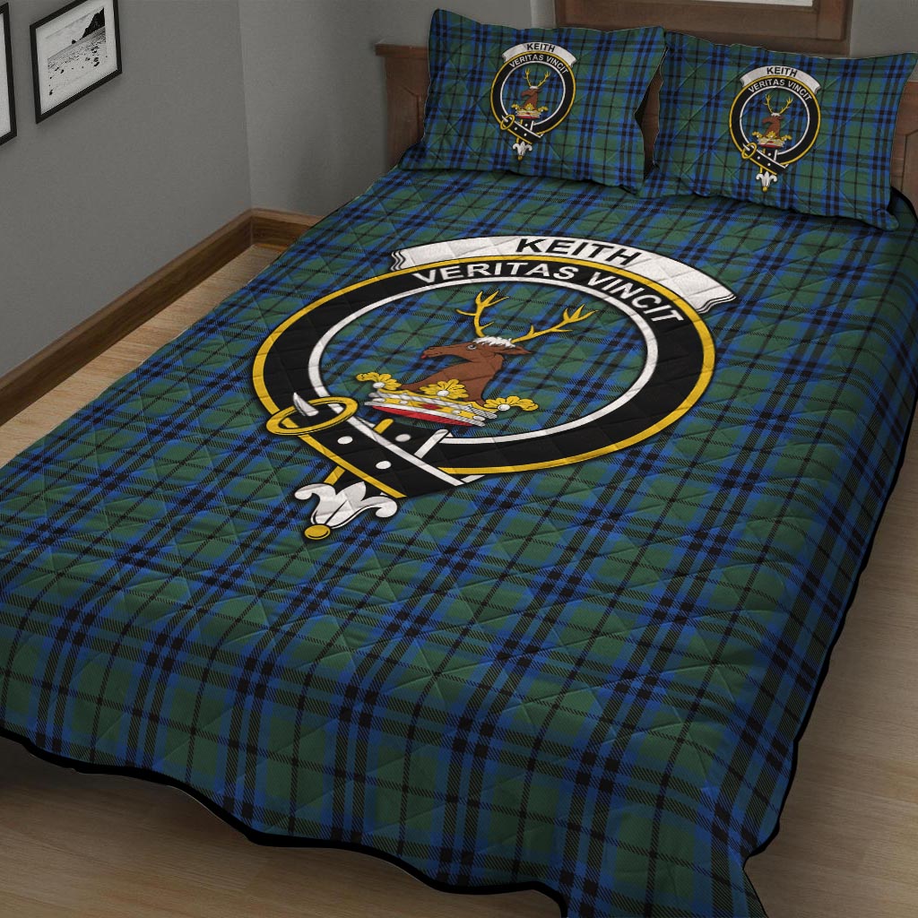 Keith Tartan Quilt Bed Set with Family Crest - Tartan Vibes Clothing