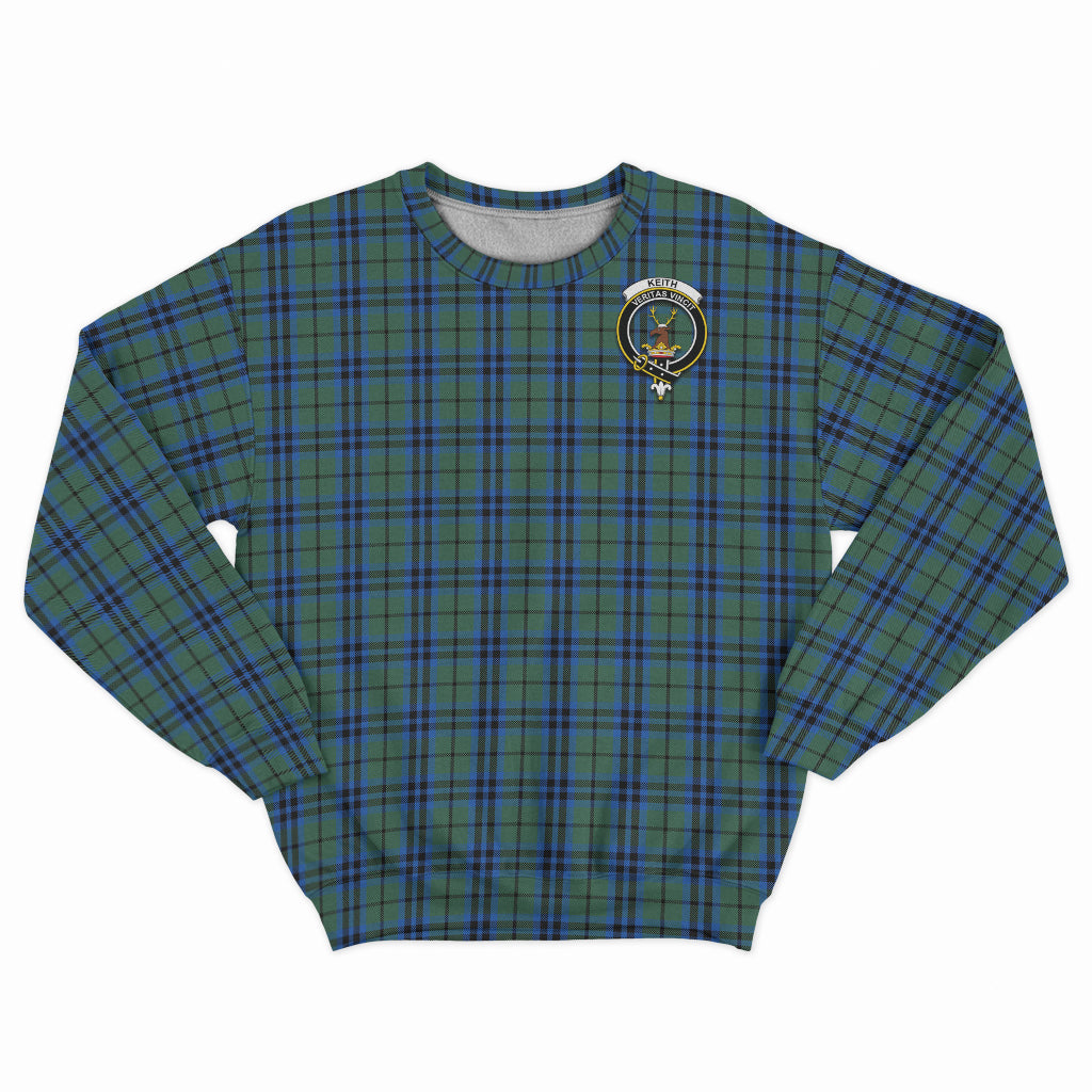 Keith Tartan Sweatshirt with Family Crest - Tartan Vibes Clothing