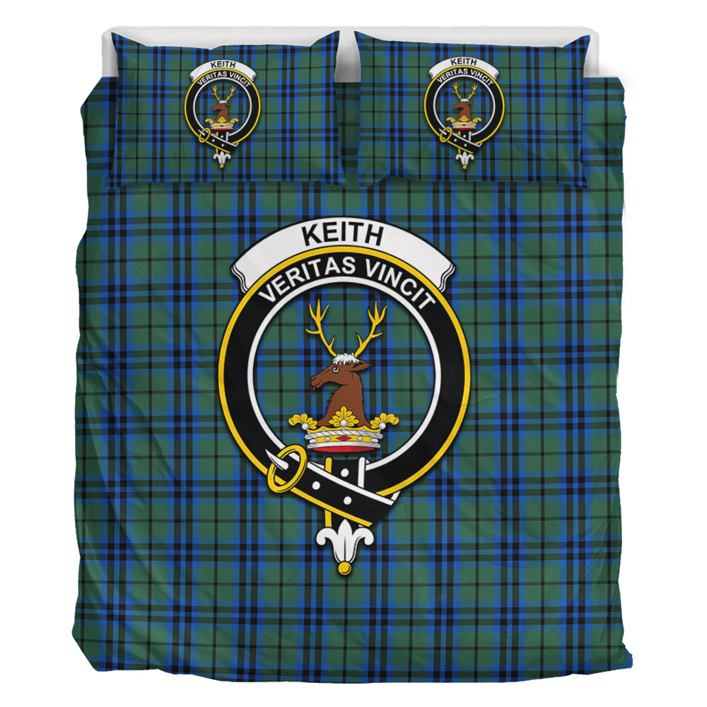 Keith Tartan Bedding Set with Family Crest - Tartan Vibes Clothing