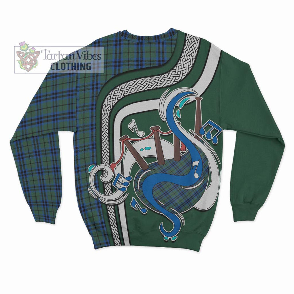 Tartan Vibes Clothing Keith Tartan Sweatshirt with Epic Bagpipe Style