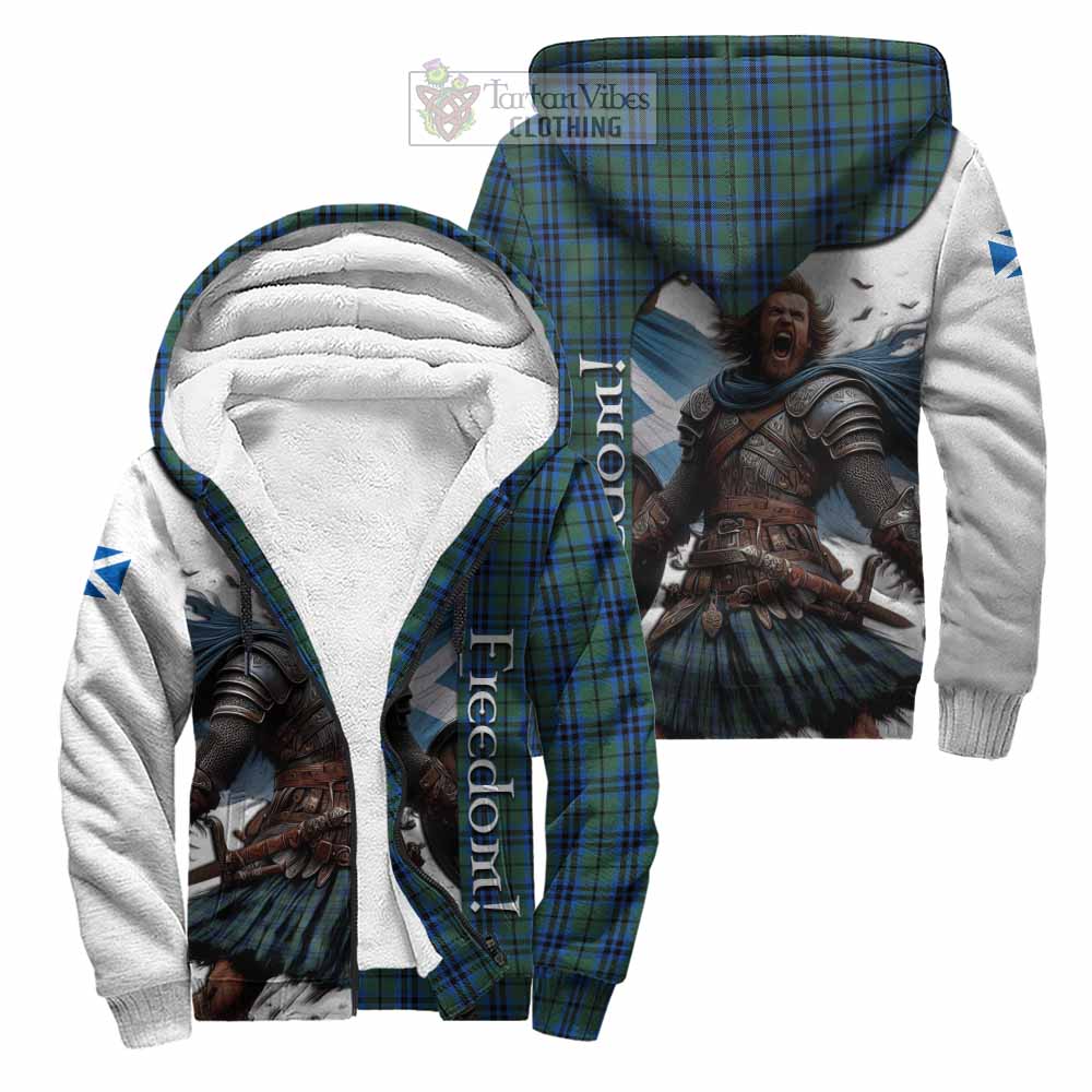 Tartan Vibes Clothing Keith Crest Tartan Sherpa Hoodie Inspired by the Freedom of Scottish Warrior