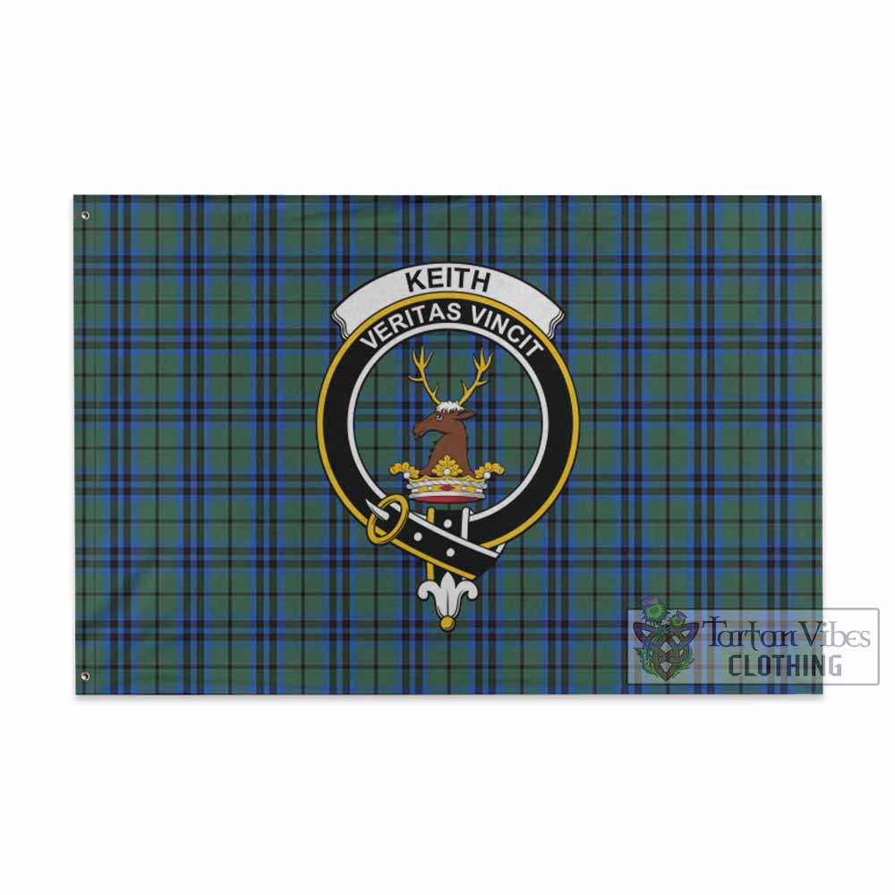 Keith Tartan House Flag with Family Crest - Tartan Vibes Clothing