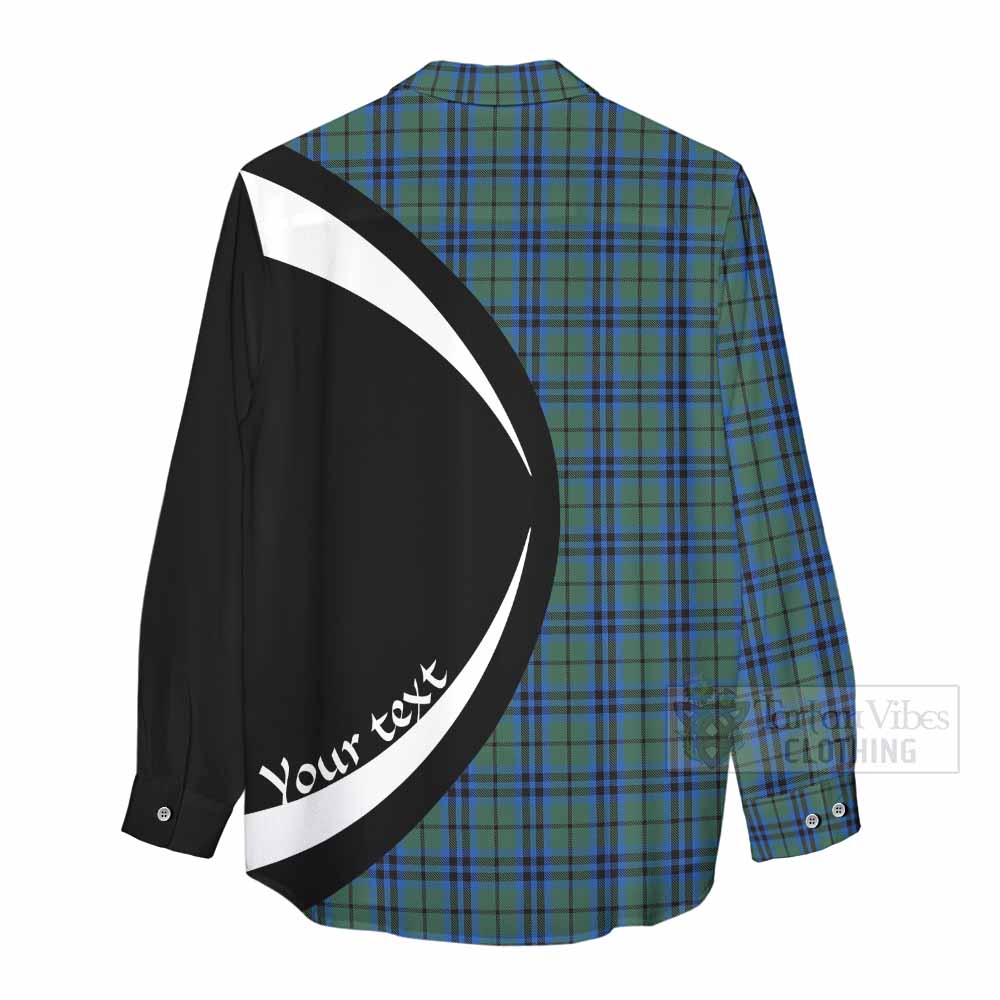 Tartan Vibes Clothing Keith Tartan Women's Casual Shirt with Family Crest Circle Style