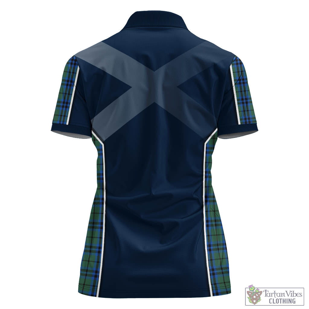 Keith Tartan Women's Polo Shirt with Family Crest and Lion Rampant Vibes Sport Style - Tartan Vibes Clothing