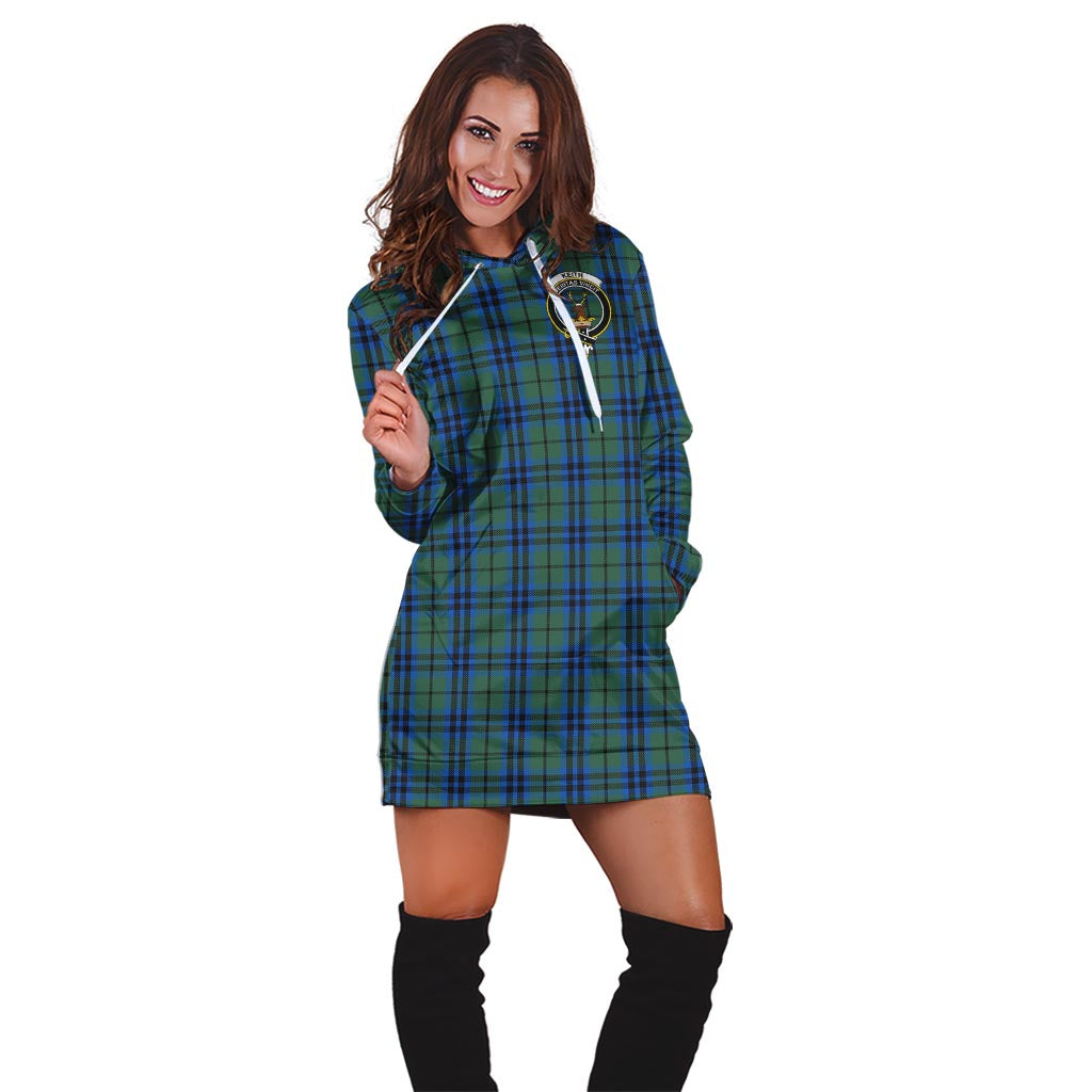 Keith Tartan Hoodie Dress with Family Crest - Tartan Vibes Clothing