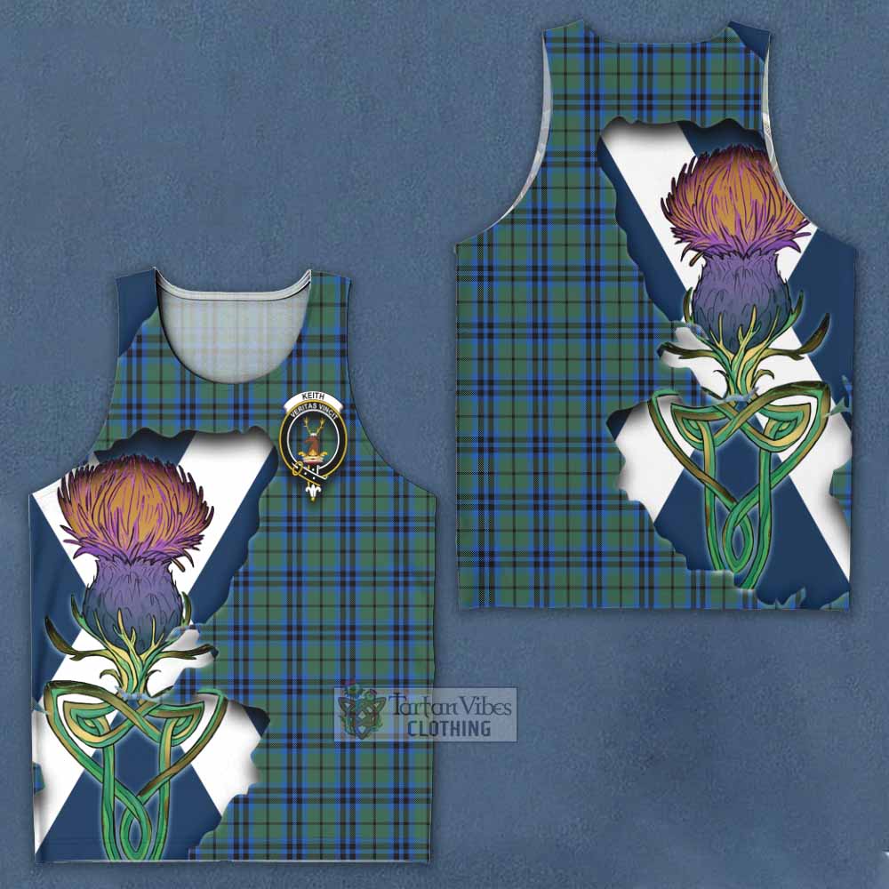 Keith Tartan Family Crest Men's Tank Top Scottish Thistle Celtic Inspired - Tartan Vibes Clothing