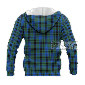 Keith Tartan Knitted Hoodie with Family Crest DNA In Me Style