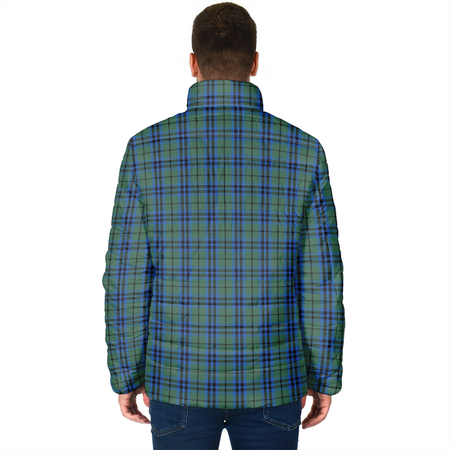 Keith Tartan Padded Jacket with Family Crest - Tartan Vibes Clothing