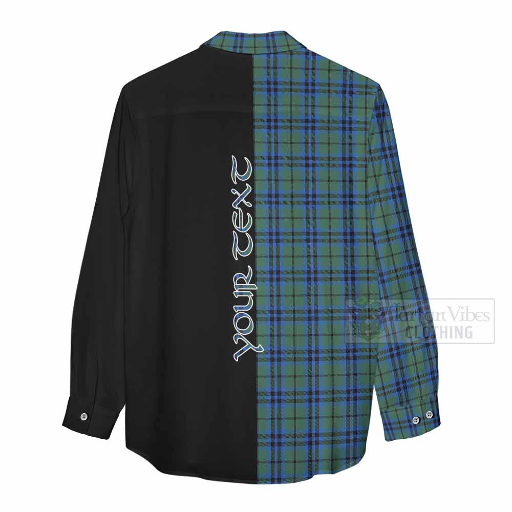 Tartan Vibes Clothing Keith Tartan Women's Casual Shirt with Family Crest and Half Of Me Style