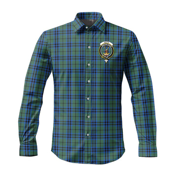 Keith Tartan Long Sleeve Button Up Shirt with Family Crest