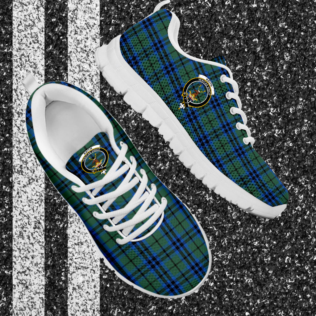 Keith Tartan Sneakers with Family Crest - Tartan Vibes Clothing