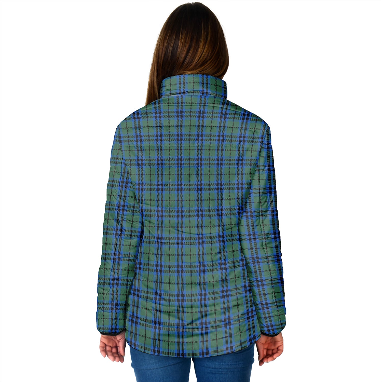 Keith Tartan Padded Jacket with Family Crest - Tartan Vibes Clothing