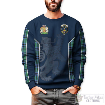 Keith Ancient Tartan Sweater with Family Crest and Lion Rampant Vibes Sport Style