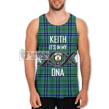 Keith Ancient Tartan Men's Tank Top with Family Crest DNA In Me Style