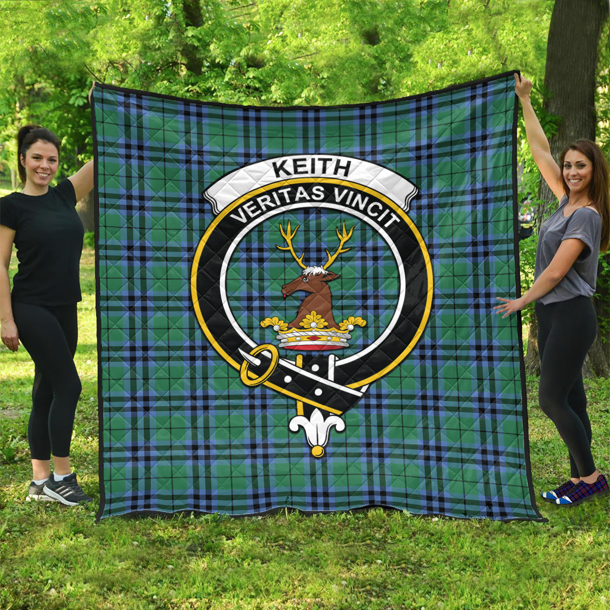 keith-ancient-tartan-quilt-with-family-crest