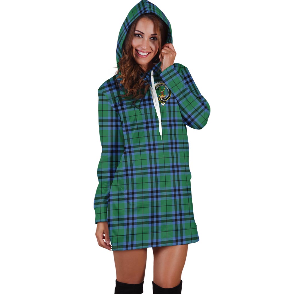 Keith Ancient Tartan Hoodie Dress with Family Crest - Tartan Vibes Clothing