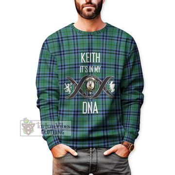 Keith Ancient Tartan Sweatshirt with Family Crest DNA In Me Style