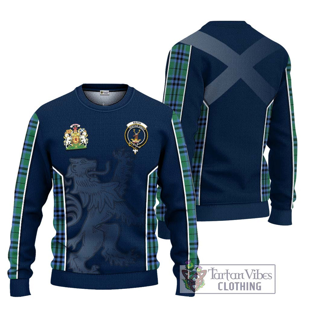 Keith Ancient Tartan Knitted Sweater with Family Crest and Lion Rampant Vibes Sport Style Unisex - Tartan Vibes Clothing