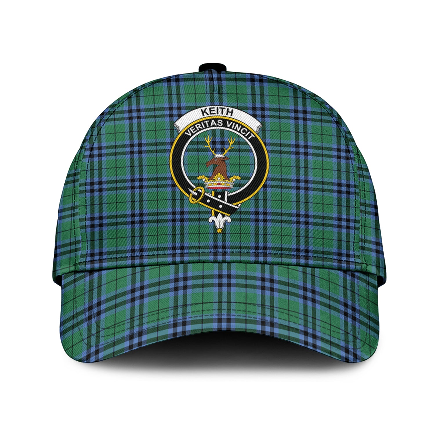 Keith Ancient Tartan Classic Cap with Family Crest Classic Cap Universal Fit - Tartan Vibes Clothing