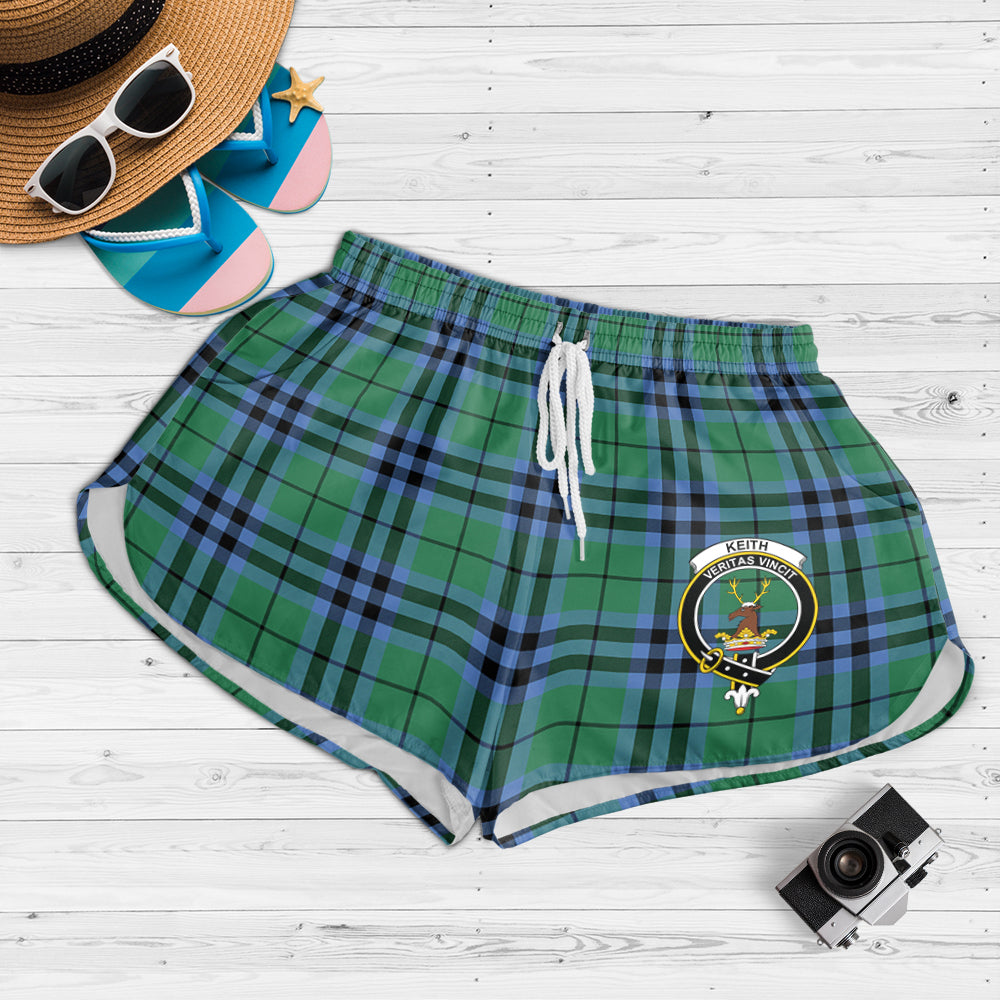 keith-ancient-tartan-womens-shorts-with-family-crest