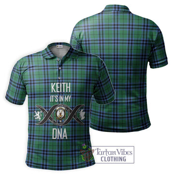 Keith Ancient Tartan Polo Shirt with Family Crest DNA In Me Style